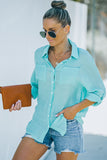 Button-Up Shirt with Breast Pockets